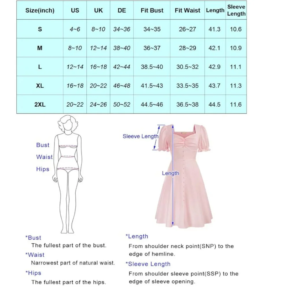 Belle Poque Women 2024 Summer Puff Dress - Picture 6 of 7